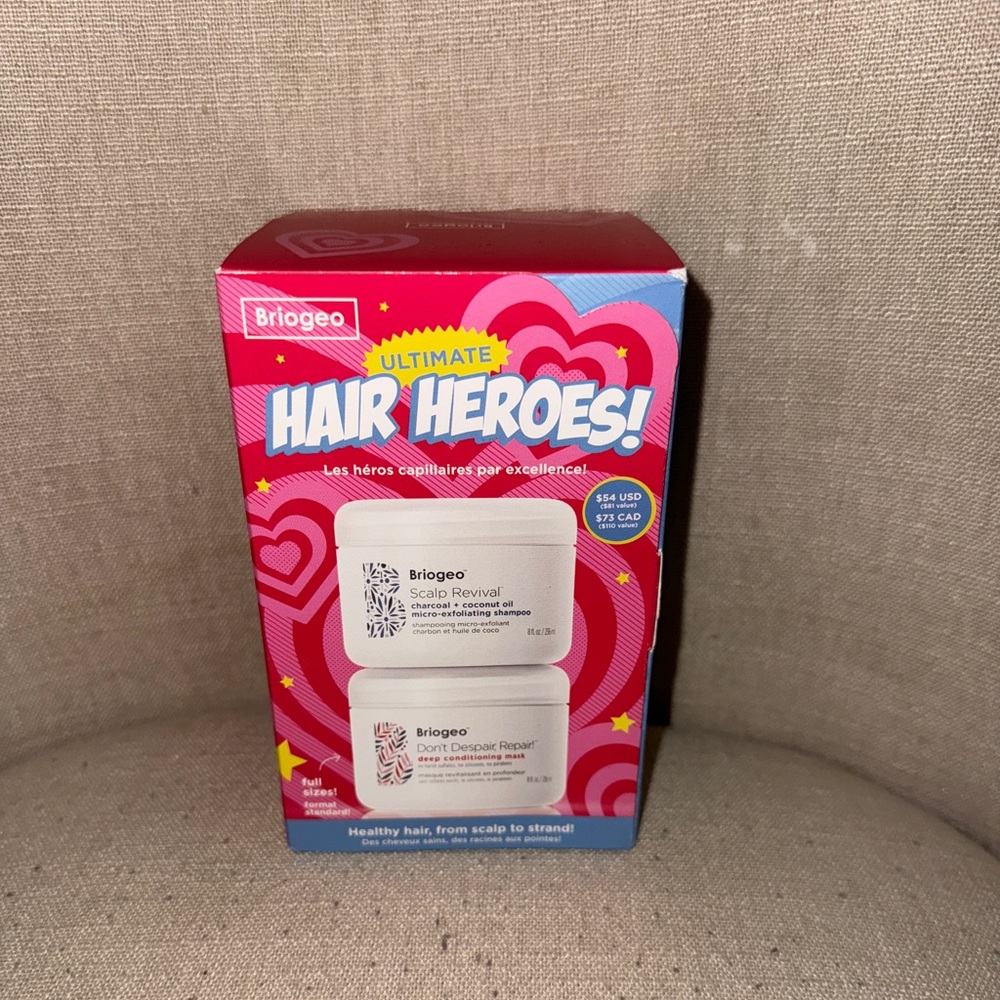 Briogeo Ultimate Hair Heroes Scalp Scrub Shampoo and Deep Conditioning Mask Set
